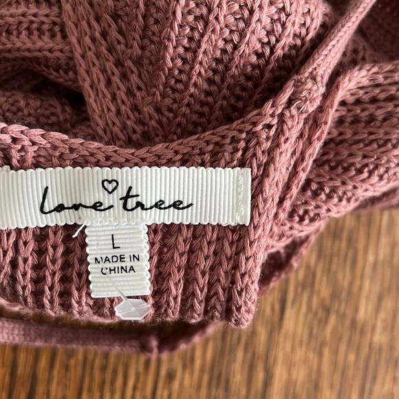 Love Tree Crochet Rib Racerback Tank Top Size Large - Picture 8 of 11